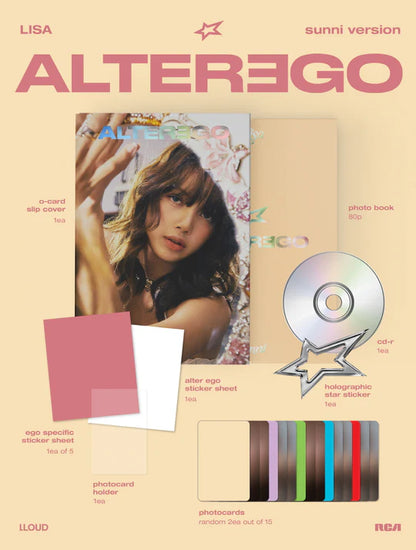 (PRE-ORDER) LISA (BLACKPINK) - ALTER EGO [PHOTOBOOK SUNNI VER.]