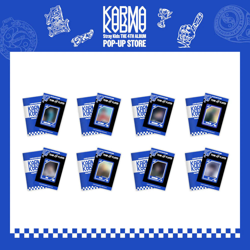 STRAY KIDS - KARMA POP-UP STORE MD LOCKER ROOM STICKER BOOK