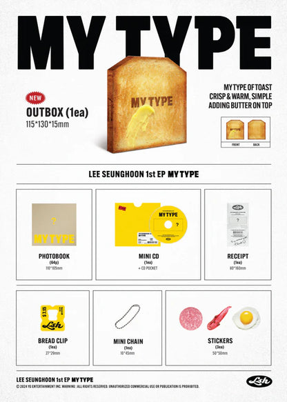 LEE SEUNGHOON (WINNER) - MY TYPE 1ST EP ALBUM