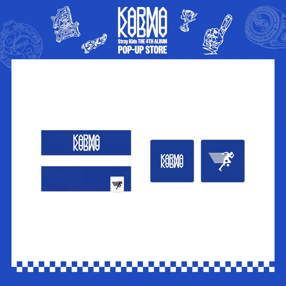 STRAY KIDS - KARMA POP-UP STORE MD HEAD BAND & SWEAT BAND SET