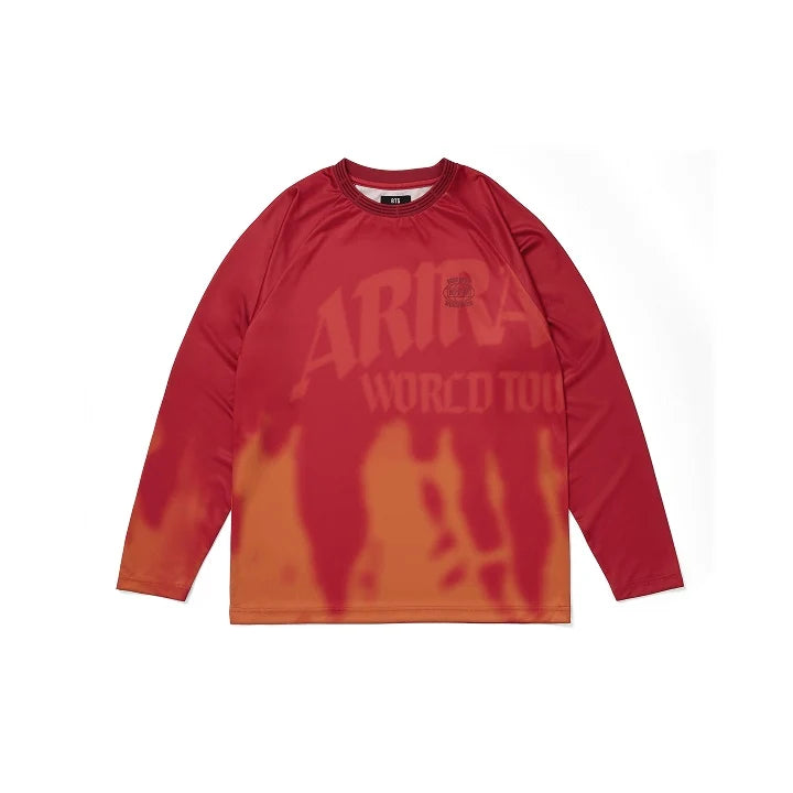 BTS - ARIRANG 2ND DROP WORLD TOUR MD LONG SLEEVE T-SHIRT (RED)