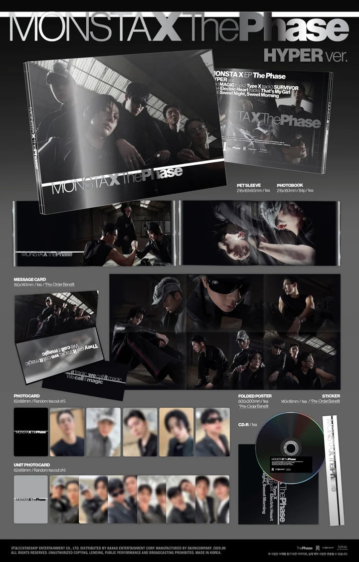 MONSTA X - THE PHASE EP ALBUM [HYPER VER.]