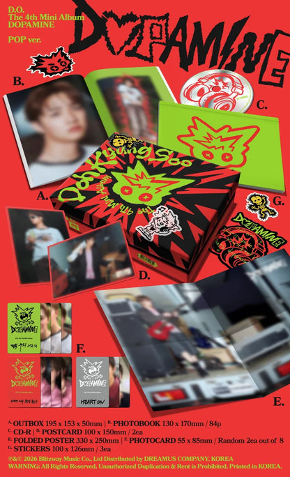 D.O (NCT) - DOPAMINE 4TH MINI ALBUM [POP VER.]