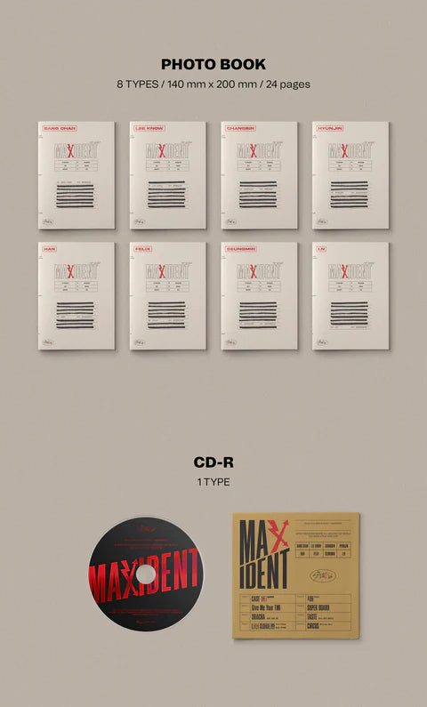 STRAY KIDS - MAXIDENT 7TH MINI ALBUM [CASE VER.]