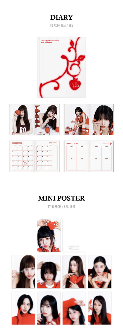(PRE-ORDER) TWICE - 2026 SEASON'S GREETINGS [RED WHISPERS]
