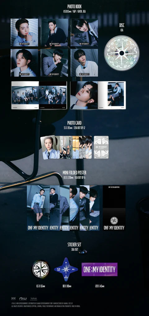 ONF - ONF:MY IDENTITY PART.1 THE 2ND ALBUM [DIGIPACK VER.]