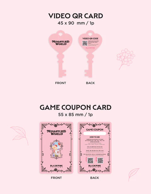 BLACKPINK - LA COLECCIÓN DE TARJETAS FOTOGRÁFICAS DEL JUEGO MUNDO EN MINIATURA