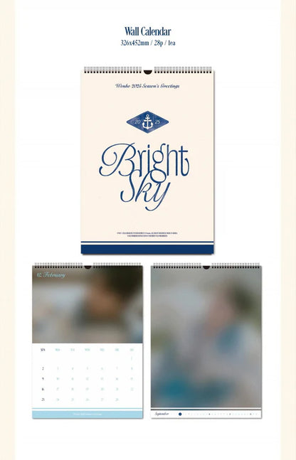 WONHO - 2025 SEASON'S GREETINGS CALENDAR [BRIGHT SKY]