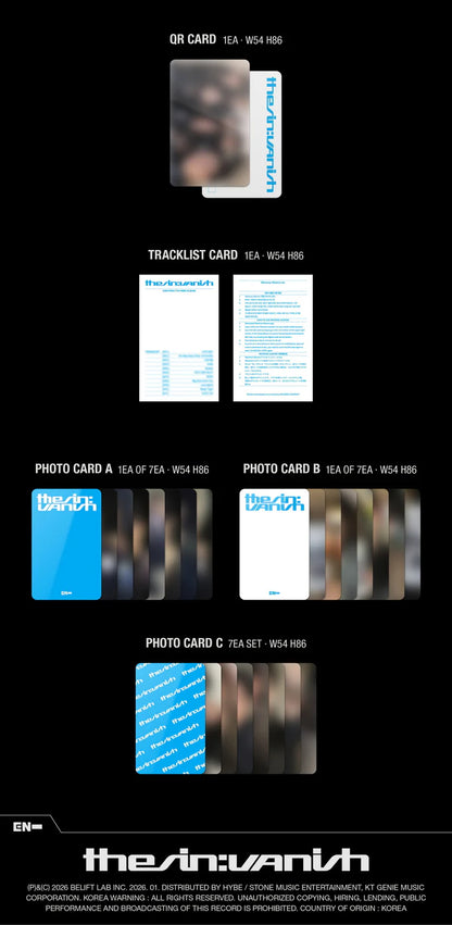 ENHYPEN - THE SIN: VANISH 7TH MINI ALBUM [WEVERSE ALBUM VER.]