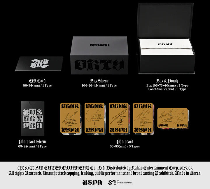 AESPA - DIRTY WORK SINGLE ALBUM [DIRTY CREW RING VER.]