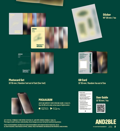 (PRE-ORDER) AND2BLE - SEQUENCE 02: ATTRACTION 2ND MINI ALBUM [POCAALBUM VER.]