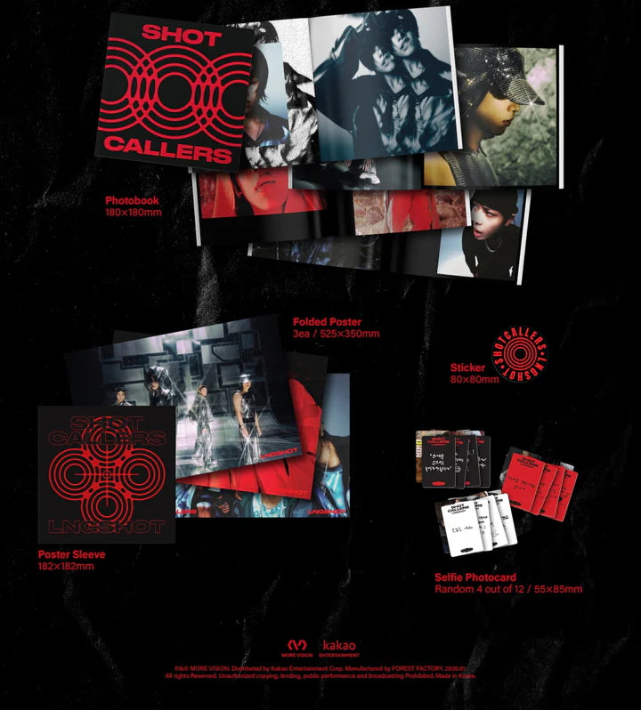 (PRE-ORDER) LNGSHOT - SHOT CALLERS EP ALBUM [STANDARD VER.]