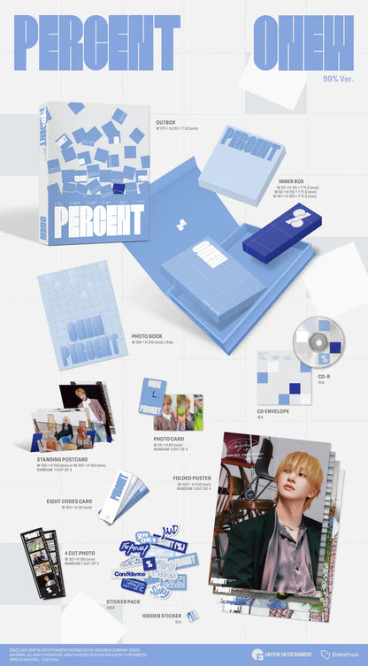 ONEW (SHINEE) - VOL.2 PERCENT 2DO ÁLBUM [VERSIÓN PHOTOBOOK]