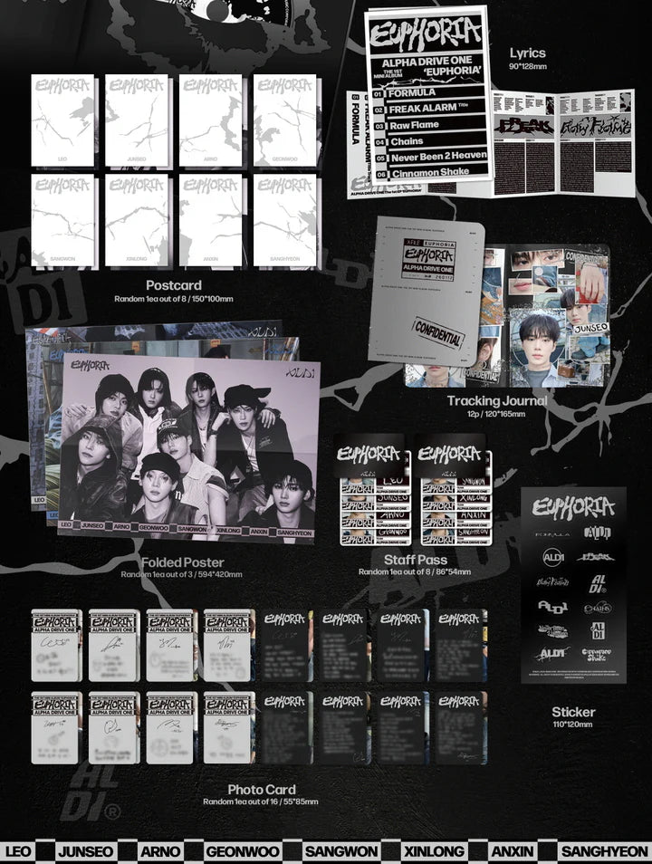 ALPHA DRIVE ONE - EUPHORIA 1ST MINI ALBUM [FREAK ALARM VER.]