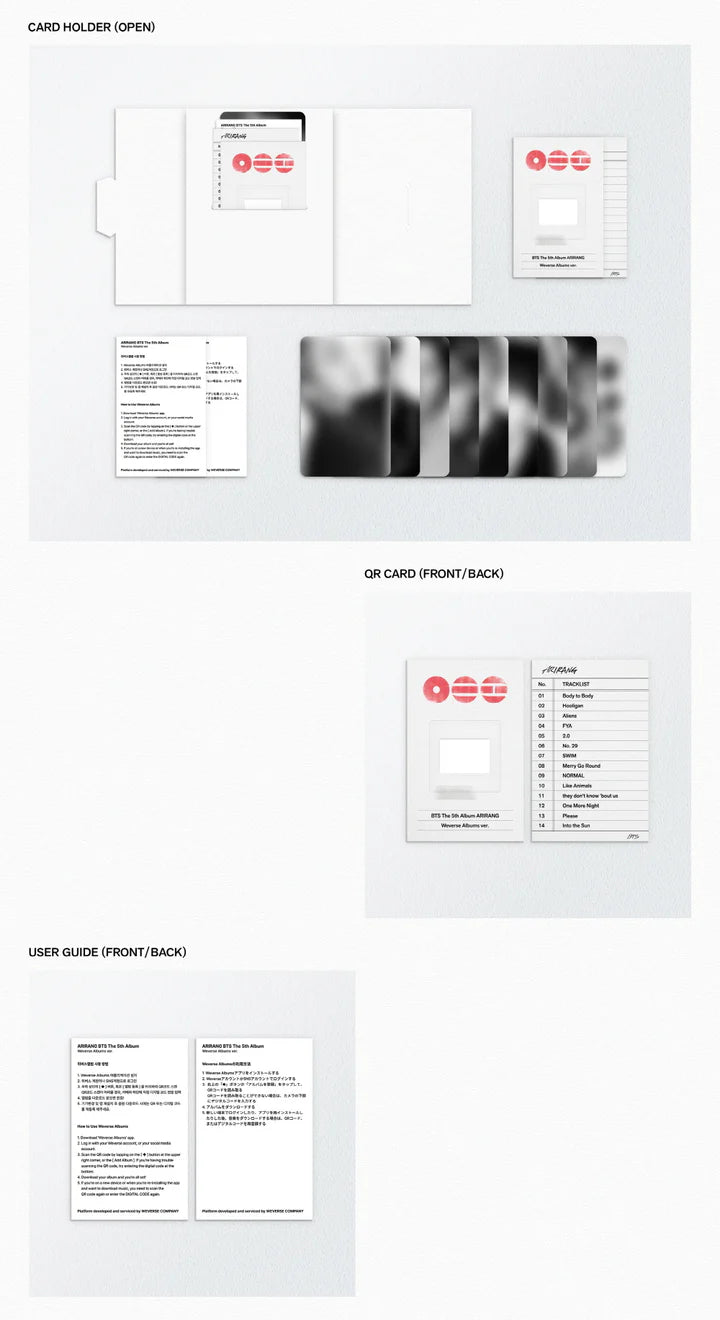 (PRE-ORDER) BTS - ARIRANG 5TH ALBUM [WEVERSE ALBUM VER.]