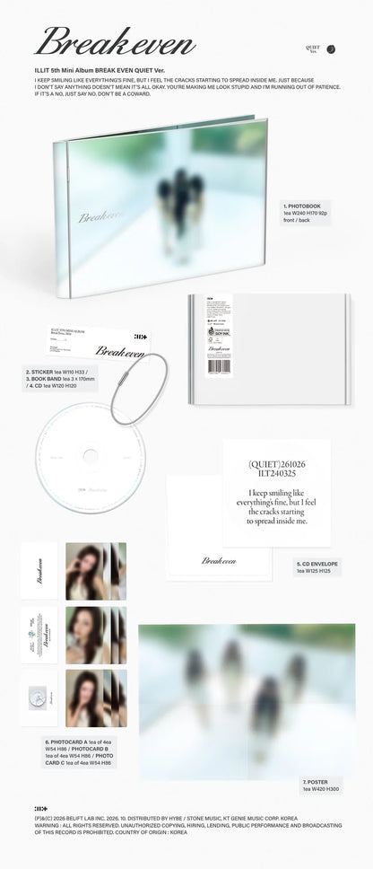 (PRE-ORDER) ILLIT - BREAK EVEN 5TH MINI ALBUM