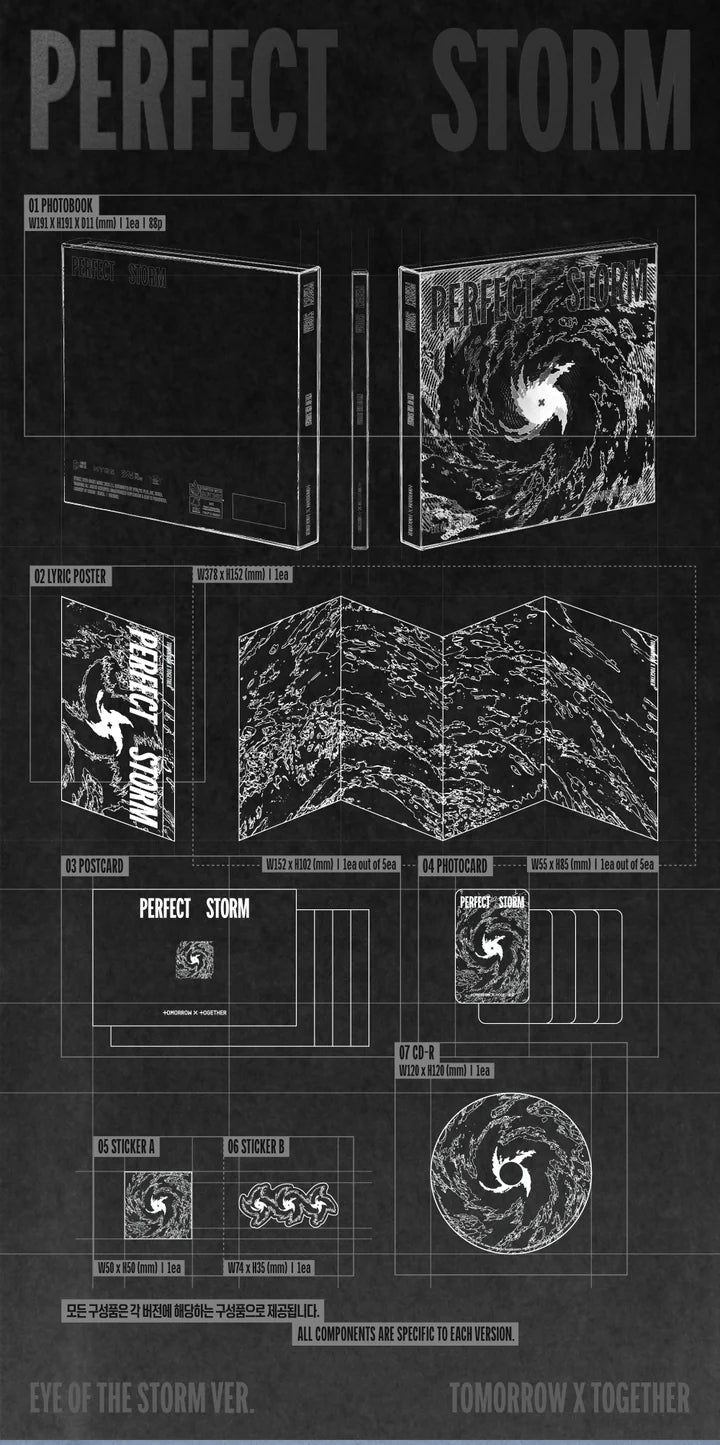 (PRE-ORDER) TOMORROW X TOGETHER (TXT) - PERFECT STORM 9TH MINI ALBUM
