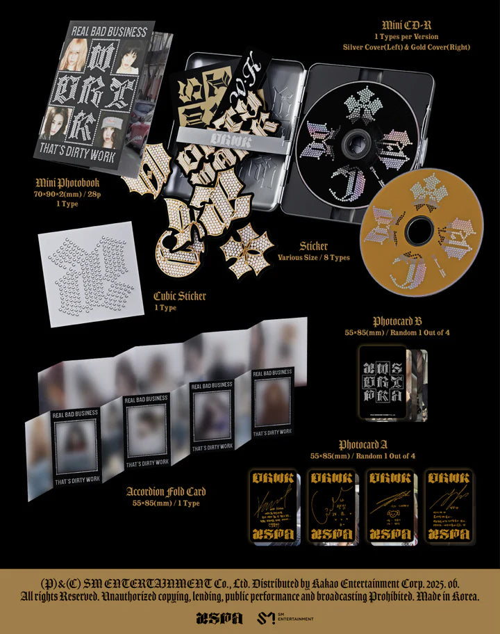 AESPA - DIRTY WORK SINGLE ALBUM [CASE VER.]