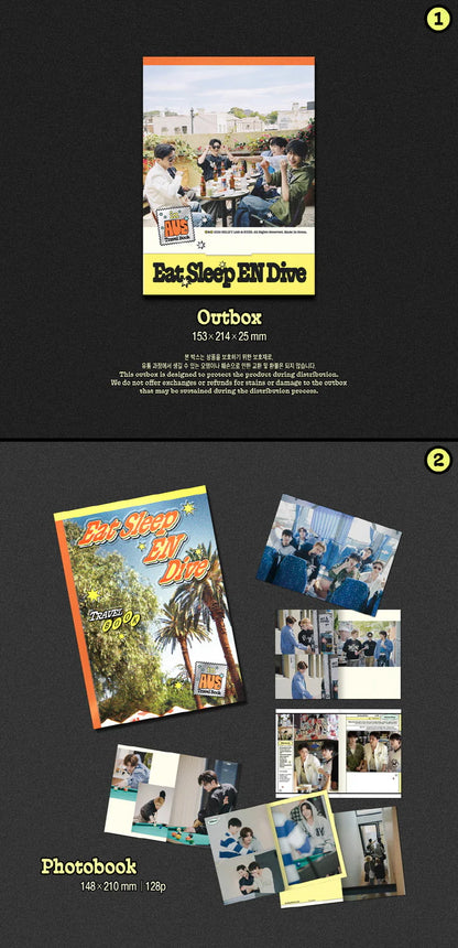 ENHYPEN - EAT SLEEP EN DIVE IN AUS TRAVEL BOOK