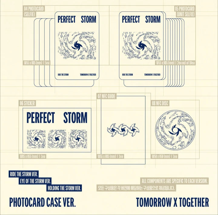 (PRE-ORDER) TOMORROW X TOGETHER (TXT) - PERFECT STORM 9TH MINI ALBUM [PHOTOCARD CASE VER.]