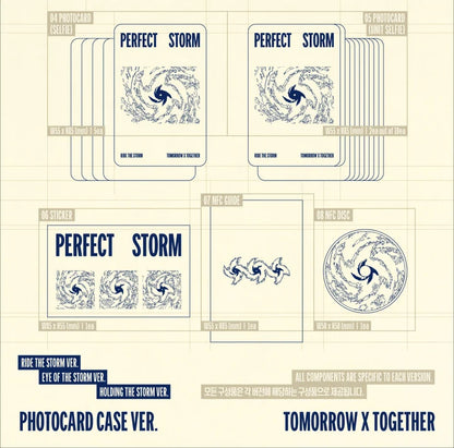 (PRE-ORDER) TOMORROW X TOGETHER (TXT) - PERFECT STORM 9TH MINI ALBUM [PHOTOCARD CASE VER.]