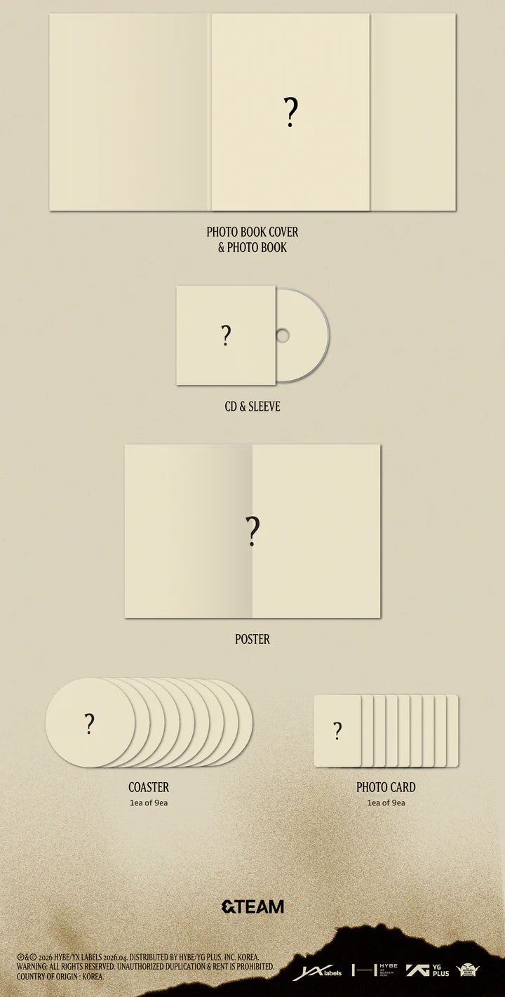 (PRE-ORDER) &TEAM - WE ON FIRE 3RD EP ALBUM [LIMITED EDITION VER.]