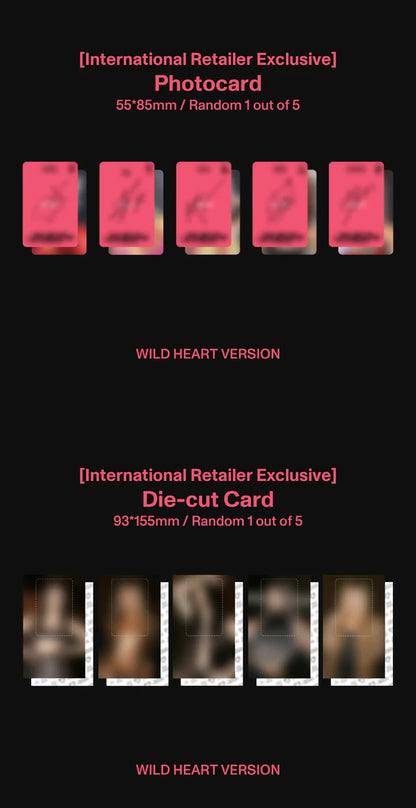 KATSEYE - WILD EP ALBUM [WILD HEART VER. INTERNATIONAL RETAILER EXCLUSIVE]