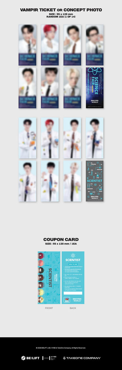 ENHYPEN - WORLD COUPON CARD COLLECTION SCIENTIST [VERSIÓN REGALO]