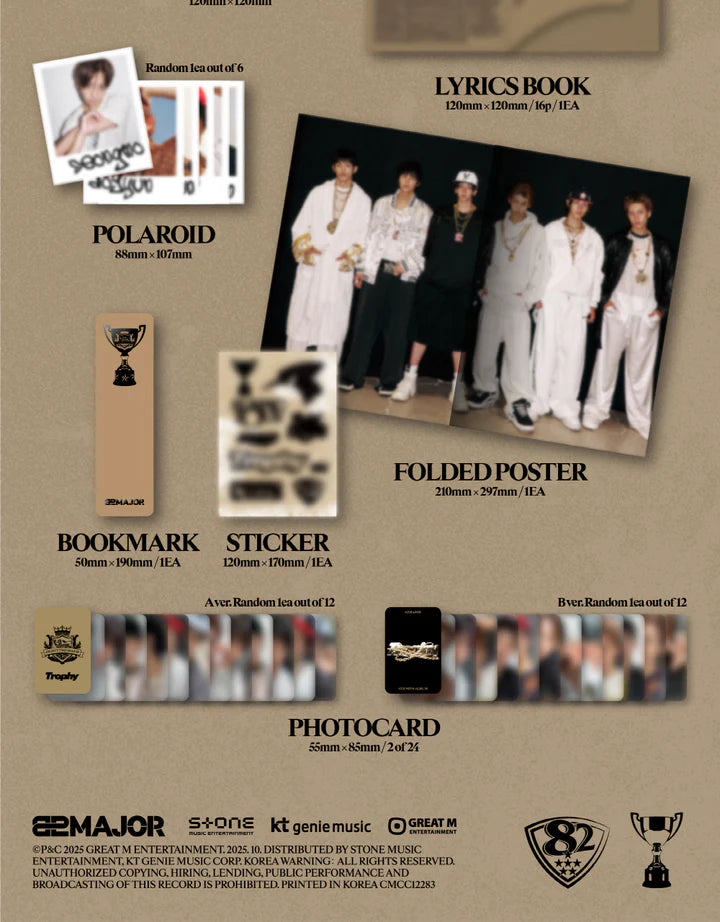 82MAJOR - TROPHY 4TH MINI ALBUM [CLASSIC VER]