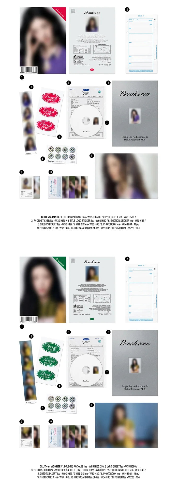 (PRE-ORDER) ILLIT - BREAK EVEN 5TH MINI ALBUM [GLLIT VER.]