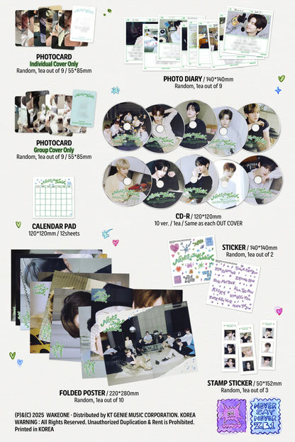 ZEROBASEONE - NEVER SAY NEVER 1ST FULL ALBUM [DIGIPACK VER.]