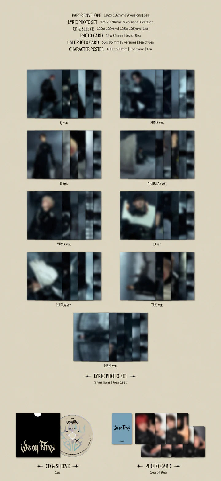 &TEAM - WE ON FIRE 3RD EP ALBUM [SOLO EDITION VER.]