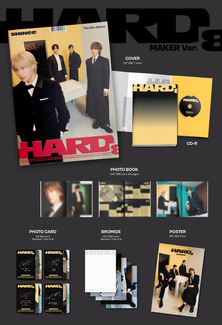 SHINEE - HARD 8TH ALBUM [PHOTOBOOK VER.]