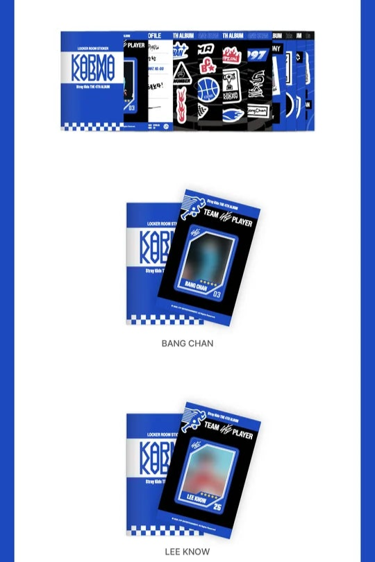 STRAY KIDS - KARMA POP-UP STORE MD LOCKER ROOM STICKER BOOK