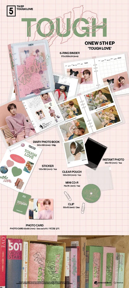 ONEW - TOUGH LOVE 5º MINI ÁLBUM [VER. NOTE]