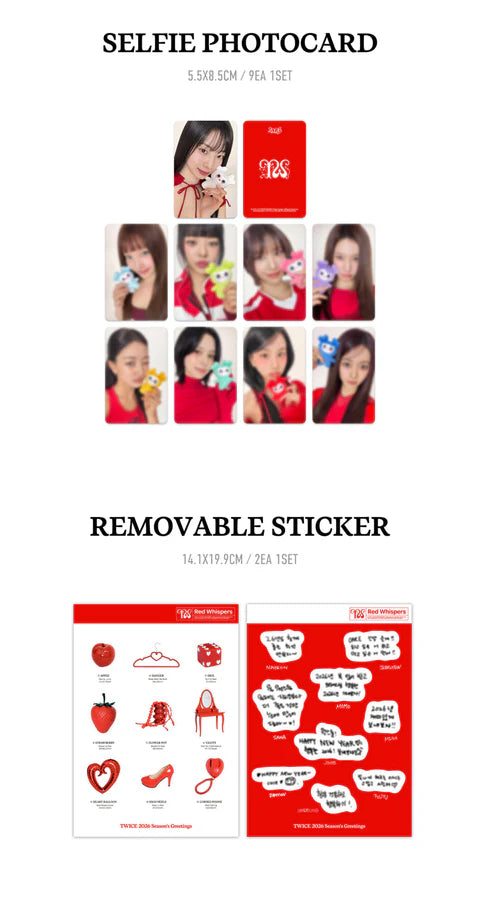 (PRE-ORDER) TWICE - 2026 SEASON'S GREETINGS [RED WHISPERS]