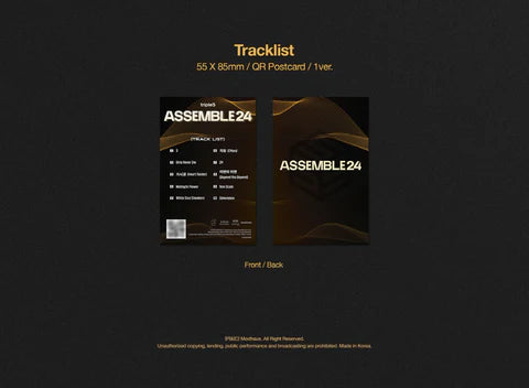 TRIPLES - ASSEMBLE24 1ST ALBUM [OBJEKT MUSIC ALBUM VER.2]