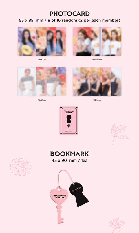 BLACKPINK - LA COLECCIÓN DE TARJETAS FOTOGRÁFICAS DEL JUEGO MUNDO EN MINIATURA