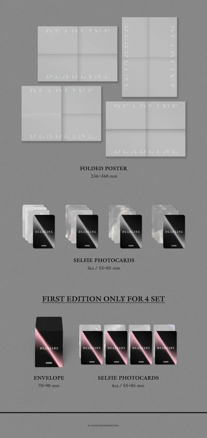 (PRE-ORDER) BLACKPINK - DEADLINE 3RD MINI ALBUM [SILVER VER.]