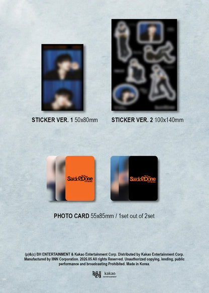 (PRE-ORDER) PARK JI-YOUNG (GOT7) - SAID & DONE 2ND MINI ALBUM [ARCHIVE VER.]