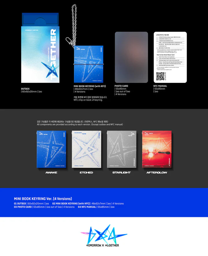 TOMORROW X TOGETHER (TXT) - THE STAR CHAPTER: TOGETHER VOL.4 [MINI BOOK KEYRING VER.]