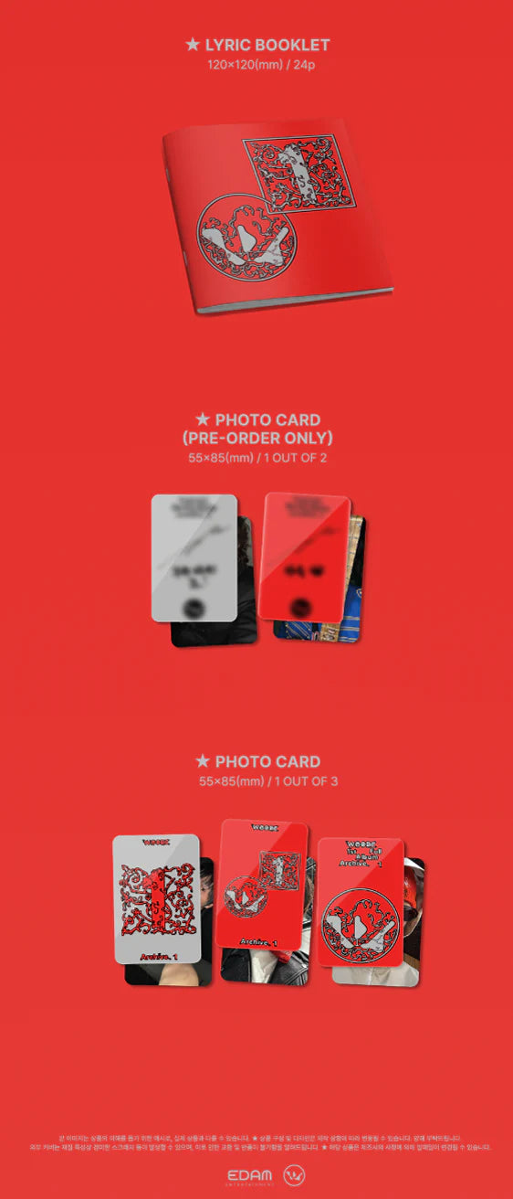 WOODZ - ARCHIVE 1 PRIMER ÁLBUM COMPLETO [JEWEL VER.]