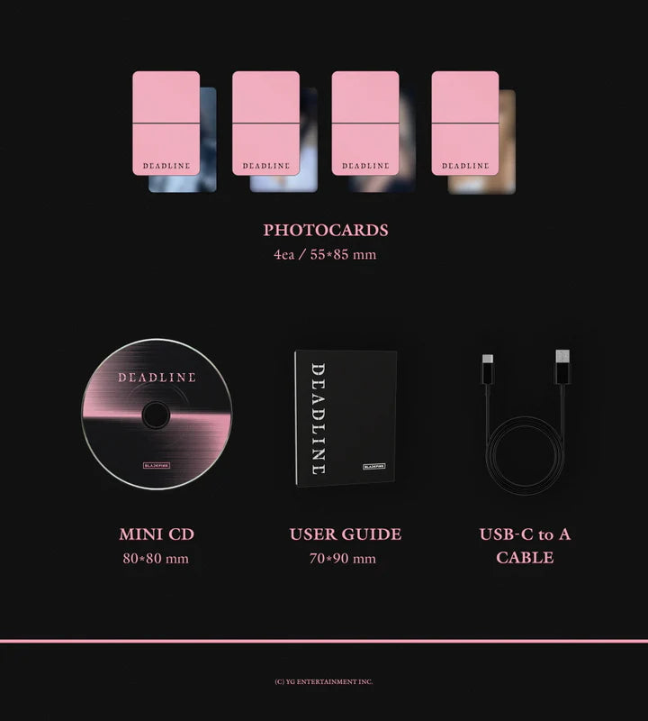 (PRE-ORDER) BLACKPINK - DEADLINE 3RD MINI ALBUM [MOOD LIGHT VER.]