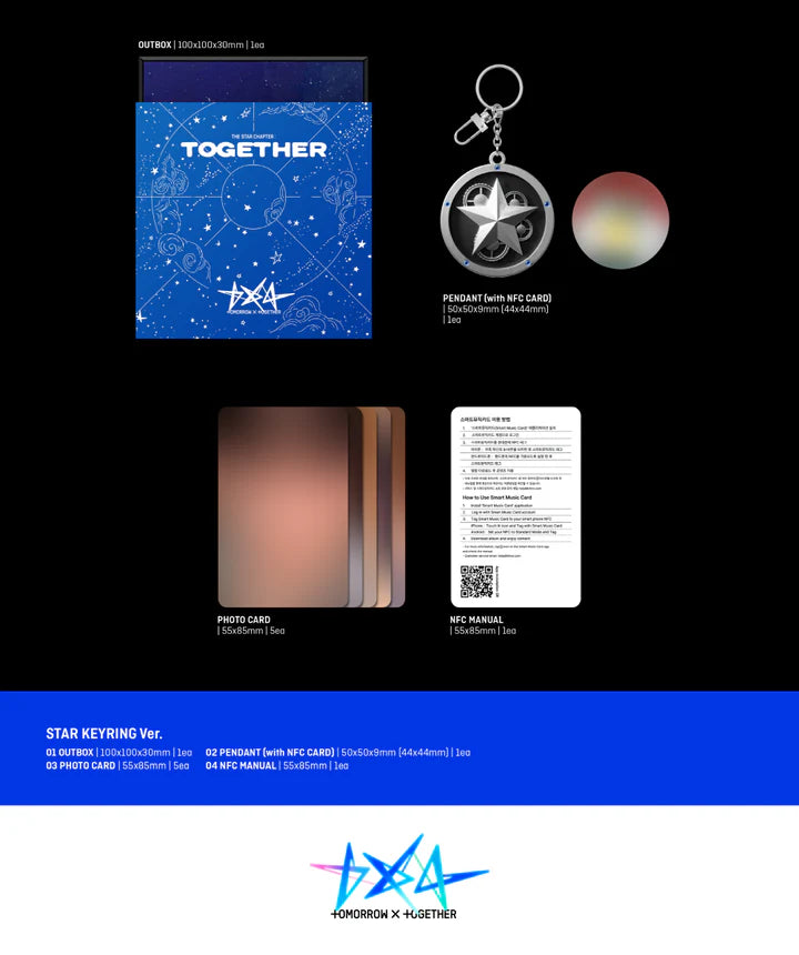 TOMORROW X TOGETHER (TXT) - THE STAR CHAPTER: TOGETHER VOL.4 [STAR KEYRING VER.]