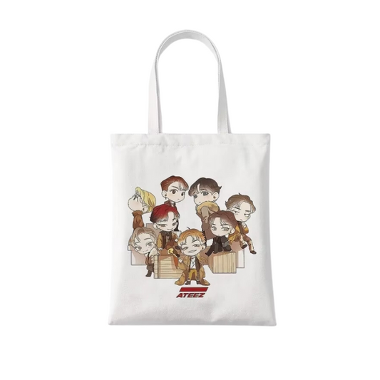 TOTE BAG BTS FANMADE ATEEZ