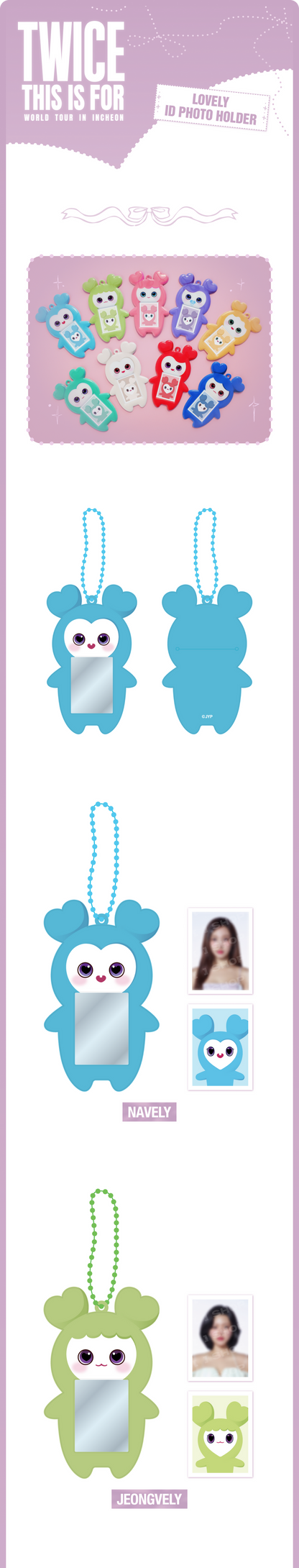 TWICE - THIS IS FOR WORLD TOUR MD LOVELY ID PHOTO HOLDER