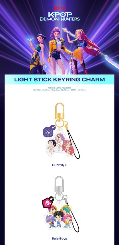 KPOP DEMON HUNTERS - OFFICIAL LIGHT STICK KEYRING CHARM