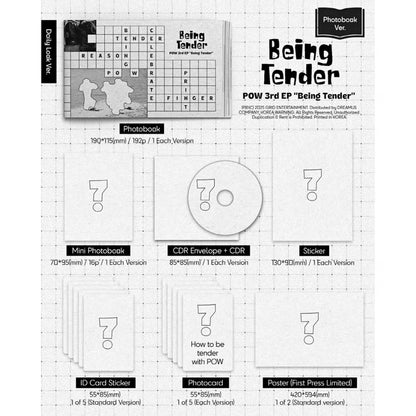 POW - BEING TENDER 3RD MINI ALBUM [PHOTOBOOK VER.]