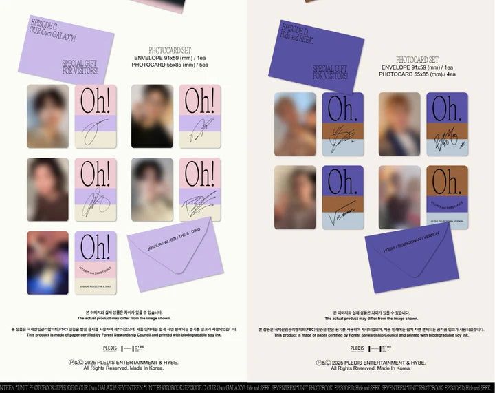 SEVENTEEN - EPISODE: OH, MY DAYS AND SWEET VOICE UNIT [PHOTOBOOK VER.]