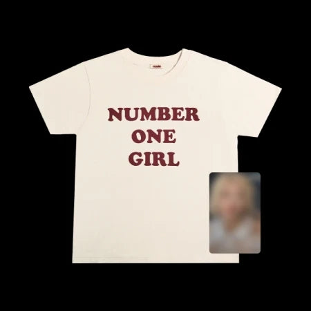 ROSÉ (BLACKPINK) - ROSIE OFFICIAL MD NUMBER ONE GIRL WHITE T-SHIRT